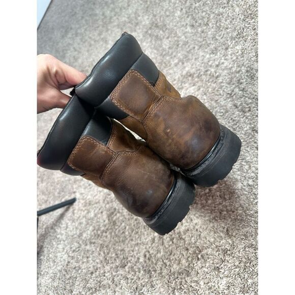 Wolverine Men's Waterproof Work Boots Size 11EW Steel Toe Brown Leather Workwear - Picture 6 of 9
